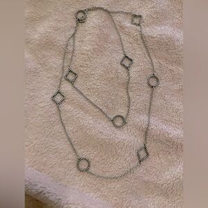 Twisted Rope Circles and Squares necklace